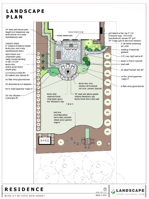 Back Yard 2D Plan for Professionals Page